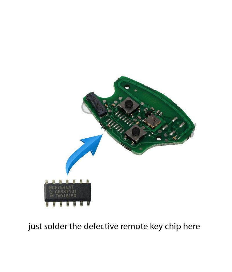 Dacia Sandero-LoganDuster RemoteRepairBoard-dacia-remote-repair-board-pcb-circuit-sandero-logan-duster-2button-pcf7946at-id46-oem-original-after-market-front